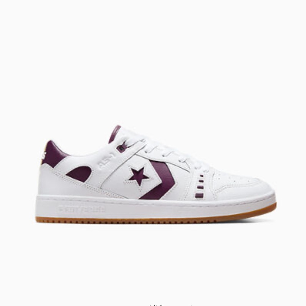 Converse Unisex Sneakers(Color shown in pics;white/maroon/rubber soles)